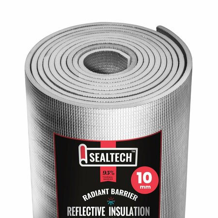 SEALTECH Ultra Heavy Duty 10mm Reflective Insulation Roll Soundproofing Thermal Shield 24 in. X 75 ft ST-302-24X75